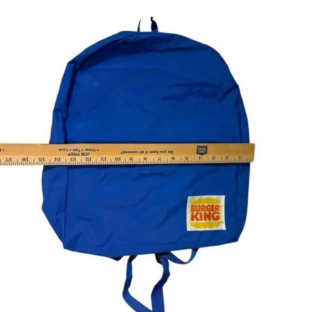 Vintage 80’s Burger King‎ Backback Blue Logo Front Pocket